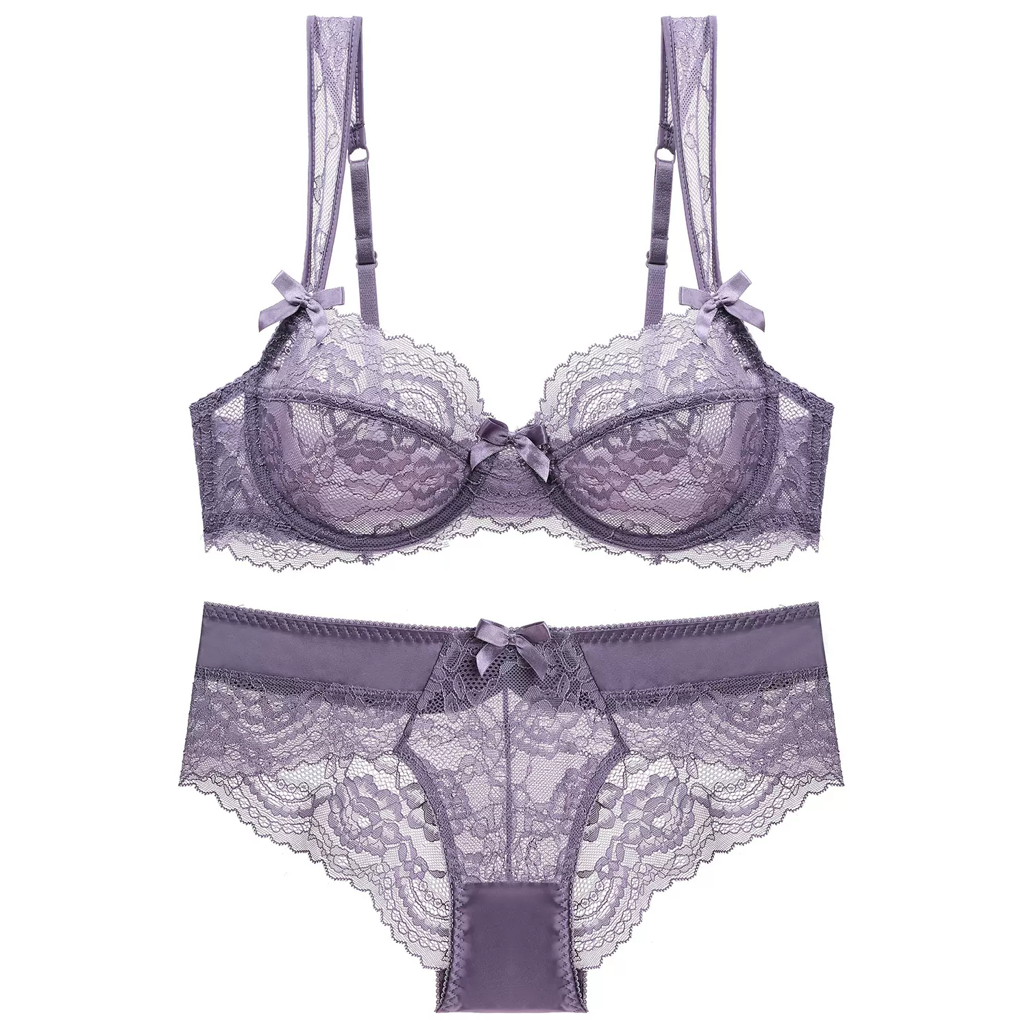 厂家1761外贸诱惑超薄女士透明性感蕾丝内衣文胸套装胸罩
