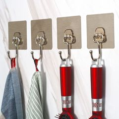 Extra large hook strong hook adhesive nail-free door back clothes hook bathroom kitchen toilet wall wall adhesive hook