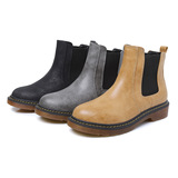 Демисезонные короткие сапоги в английском стиле, европейский стиль, на резинке