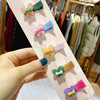 Children's cartoon fruit hair accessory with bow, hairpins for early age, bangs, no hair damage