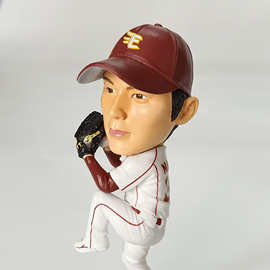 创意树脂pvc仿真人物棒球运动员明星雕像摆件体育赛事收藏纪念品