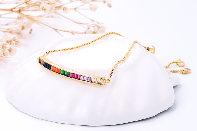 fashion personality seven-color rainbow bracelet