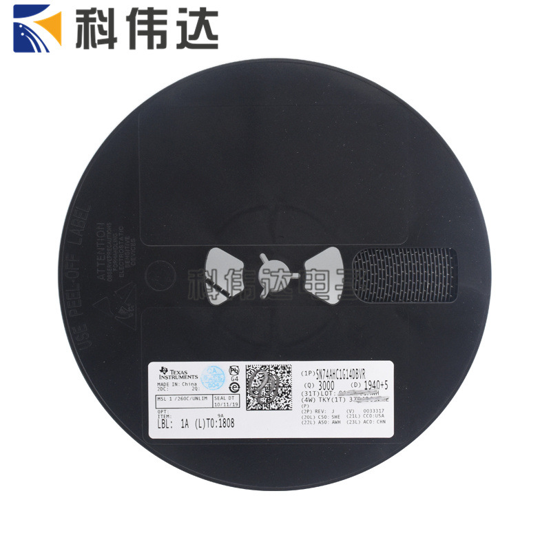 TI原装 SN74AHC1G14DBVR 丝印A14S A14L SOT23-5 贴片变换器芯片