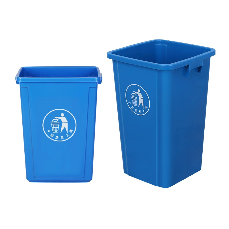 Rectangular big school garbage can for home use for commercial use for kindergarten