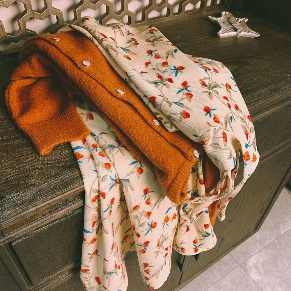 【赏味期限】温暖系加厚超大摆灯芯绒冬季内搭吊带裙连衣裙