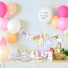 Ins white Happy Birthday To You Mori Female Balloon Baby Baby Baby Baby Birthday Architecture