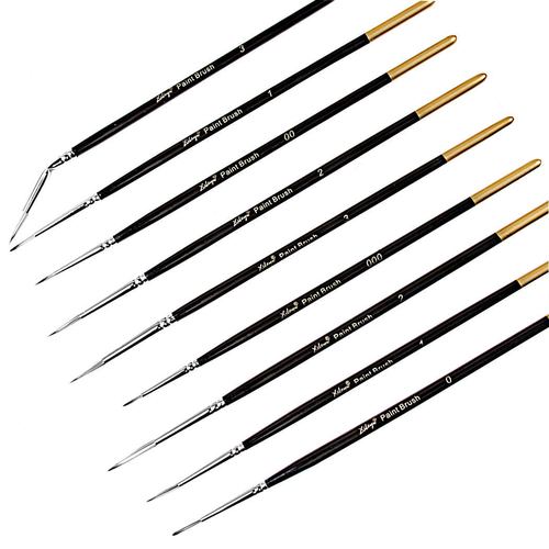 Xile 9-pack nylon hook pen watercolor gouache oil painting hook pen Chinese painting meticulous stroke pen extremely fine hook line