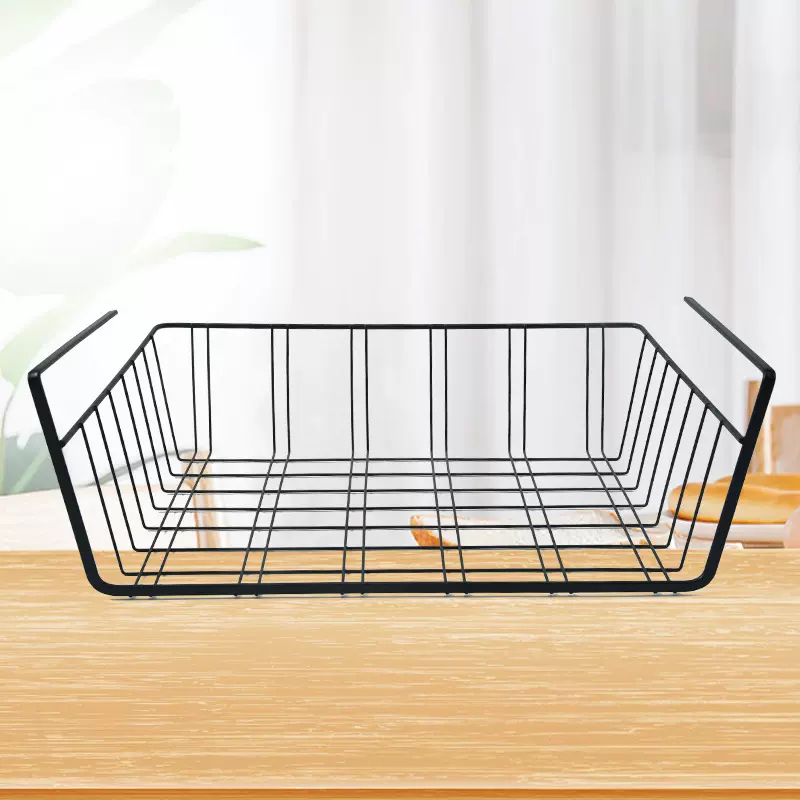 铁艺挂篮厨房置物架桌面整理架阳台晾晒架平式挂片设计免打孔