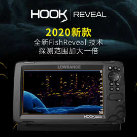 20款美国Lowrance劳伦斯HOOK REVEAL 5/7/9三合一声纳筏钓探鱼器
