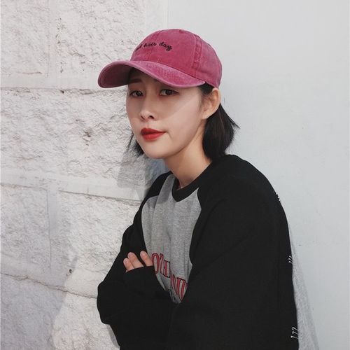 Baseball Cap Men's Versatile Retro Vintage Worn Out Water Washed Embroidery Ins Baseball Cap Women's Couple Chic Sun Hat 