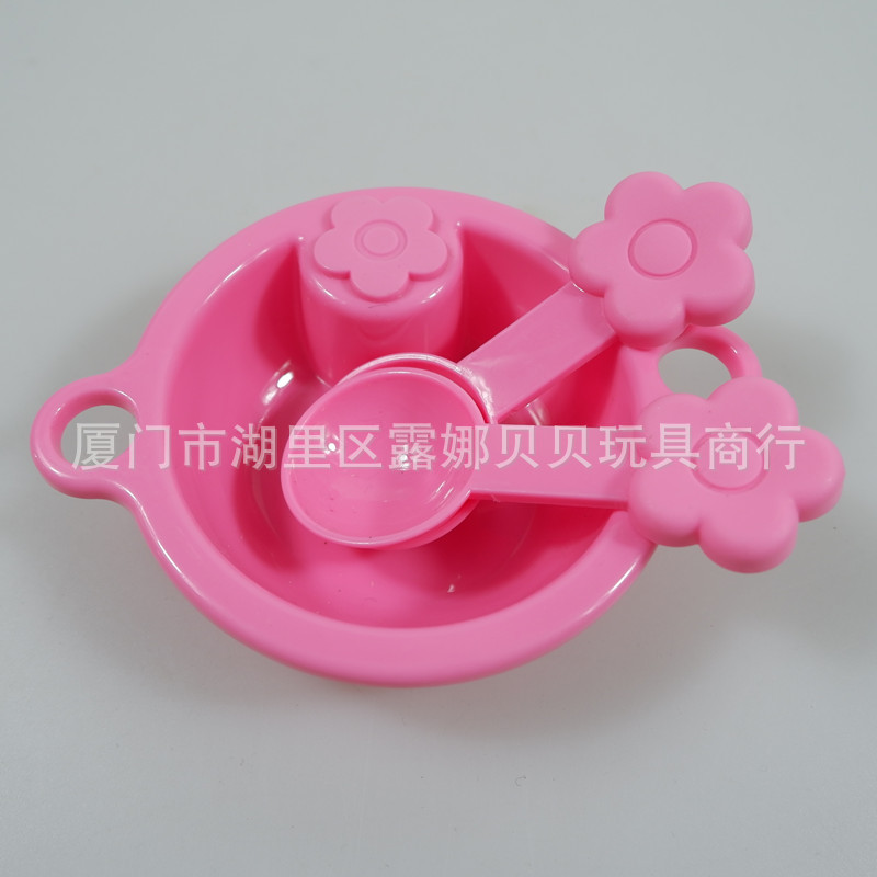 Doll parts Plastic Dinner plate Toys Doll girl Play house parts Knife and fork parts baby Toys