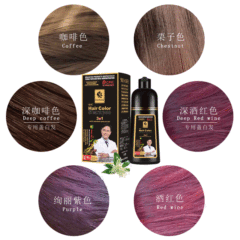 Cross-border e-commerce foreign trade all English one black hair dye concealing white hair shampoo easy to wash black plant hair color cream