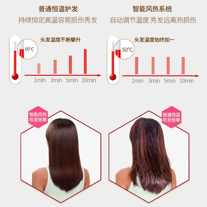 Qinglong Phoenix Longteng фен, высокомощный горячий и холодный поток, не повреждает волосы, для парикмахерской и стилиста, профессиональный