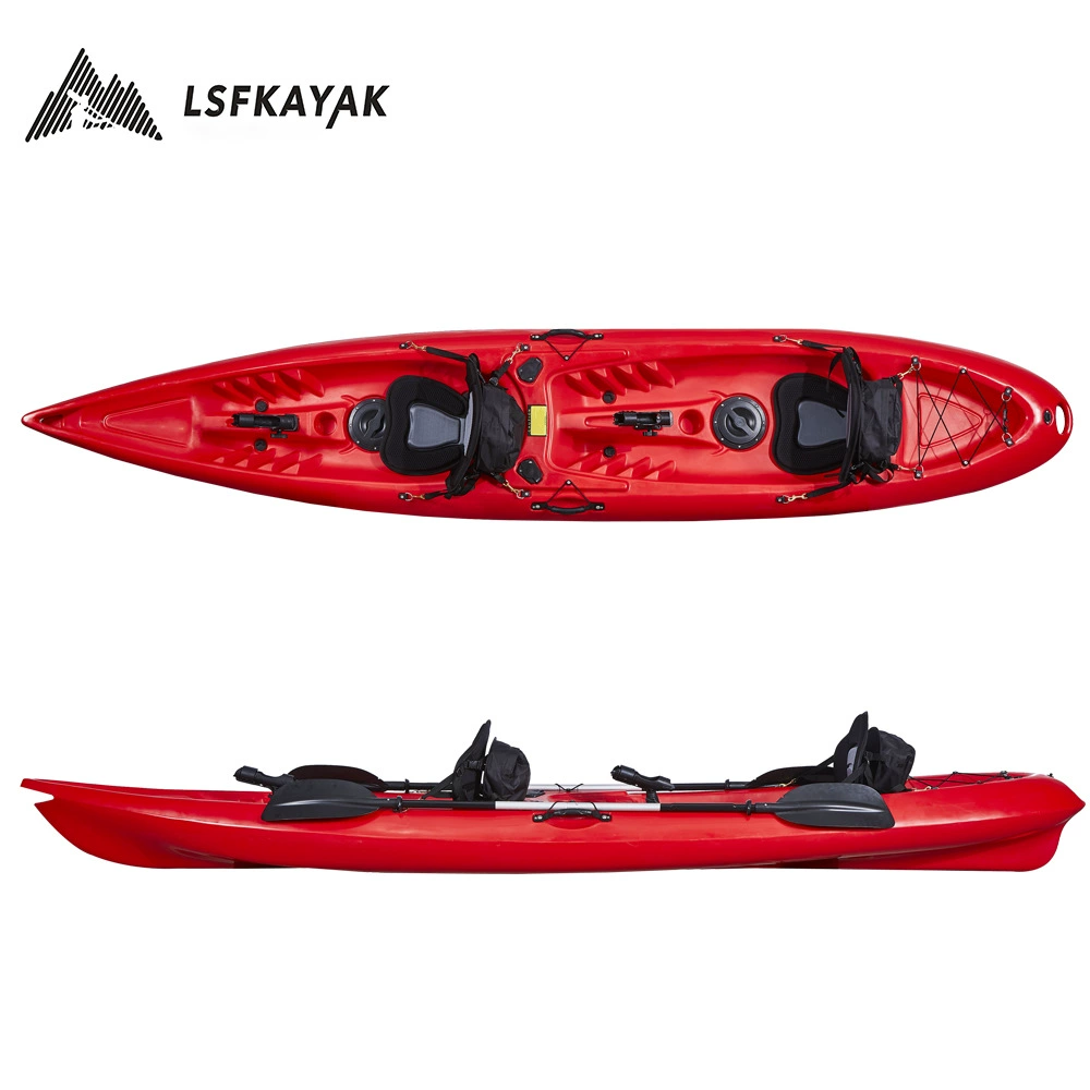 Rolling Plastic Kayak Double Rowing Double Platform Boat Double Boat Double Hand -Rowing Double Plastic Ship
