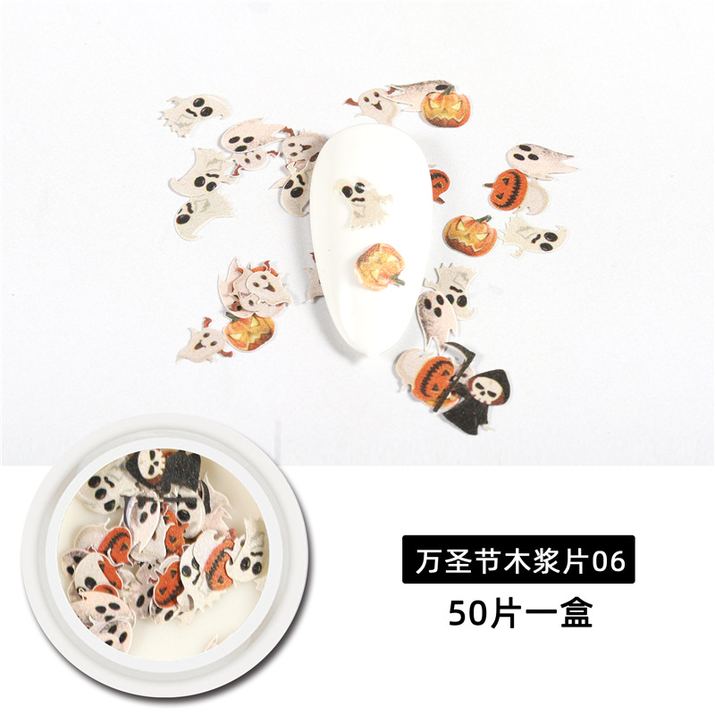 Pulpa de madera de Halloween 06