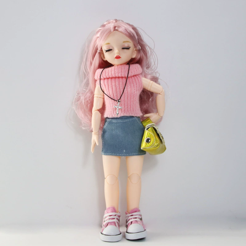 Игрушка, кукла, реалистичные ложные ресницы, 30 см