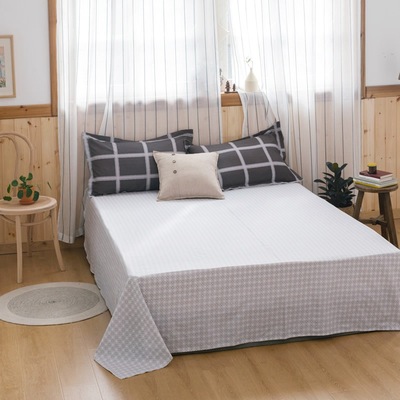 御珊家纺纯棉床单单件学生宿舍床单印花卡通全棉斜纹被单一件代发|ru