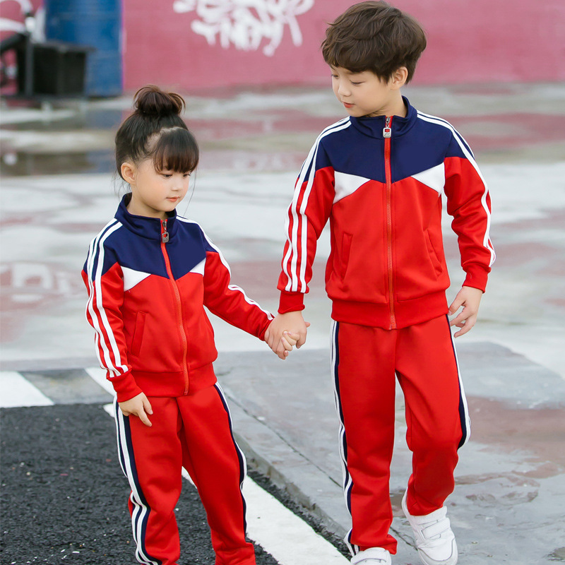 2023 ropa para padres e hijos nuevo Otoño e Invierno traje de Deportes de ocio uniforme de clase de Kindergarten uniforme escolar compra de grupo entrega de una pieza a54