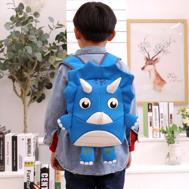 Little Dinosaur Kindergarten Anti Lost Schoolbag Oxford Cloth Korean Version Anti Lost Baby Backpack