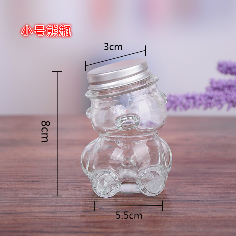 EXPRESIÓN DEL SEGUNTO DIY Botella de mar transparente tapón de madera botella de vidrio flotante botella de arco iris botella de deseo botella de estrella material