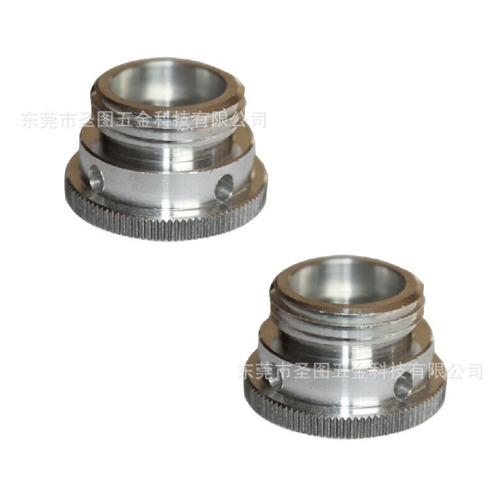 頭燈零件 铝燈筒零件 铝散熱座零件 内螺纹镜筒接头 LED五金加工