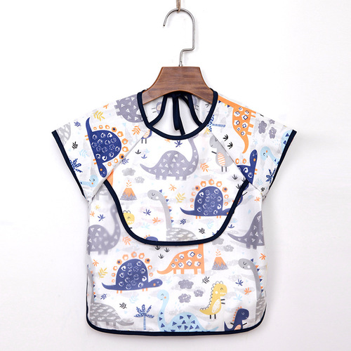Summer children's bib pure cotton sleeveless waterproof bib lunch bib summer thin baby bib eating protective clothing wholesale