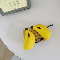 Ins 3D Cartoon Banana AirPods Case Suitable for 2nd Gen Apple Earbuds, Silicone Anti-Scratch