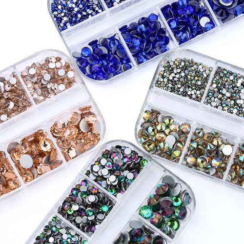 Electroplating Symphony Flat Nail Art Loose Colorful Rhinestone Set Nail Beauty DIY Jewelry Bag shoes mobile Car Decoration Accessories