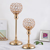European -style crystal single -headed candlestick losers wedding hotel decoration supplies romantic candlelight dinner cross -border explosion spot