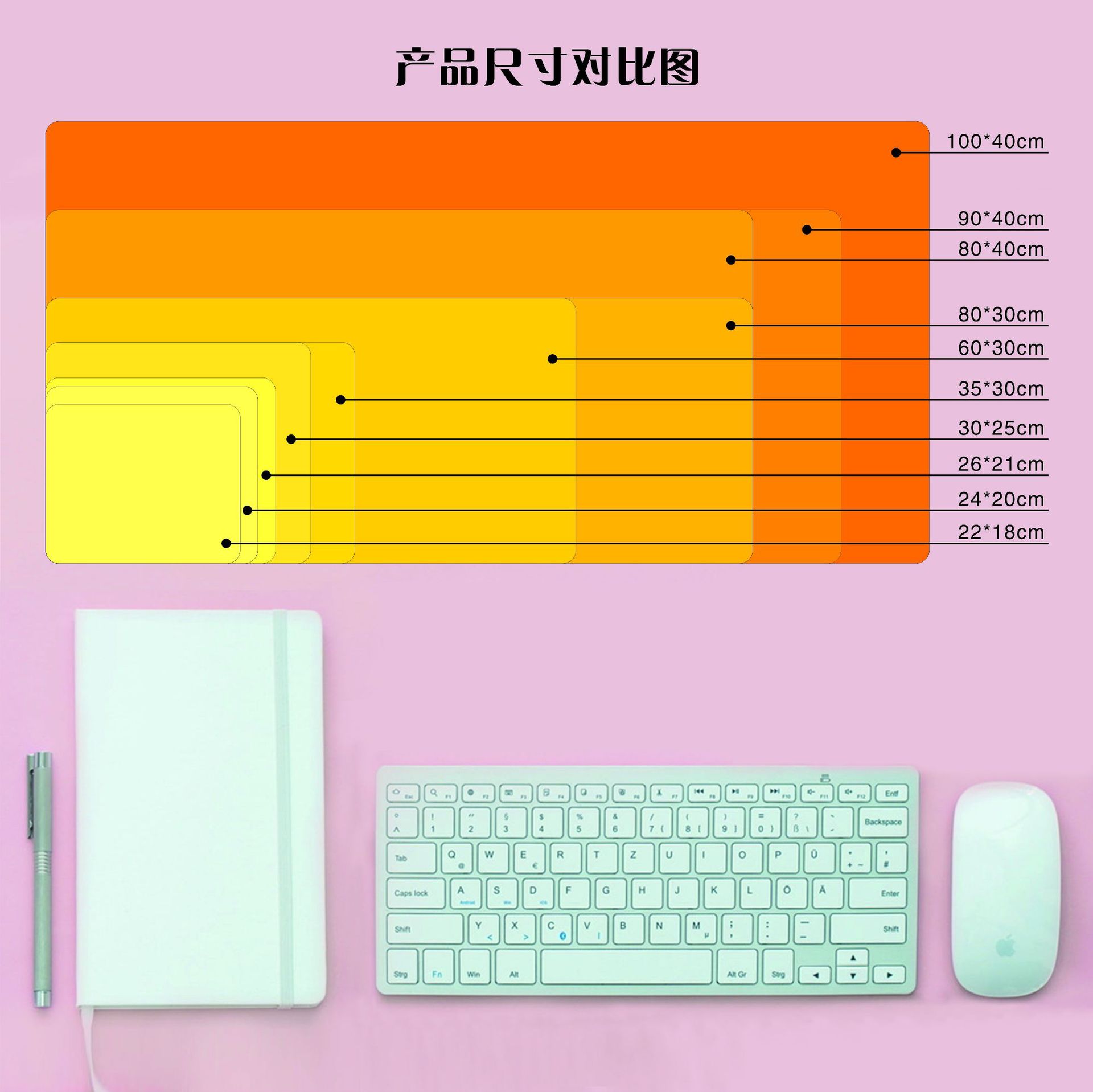 产品尺寸对比图