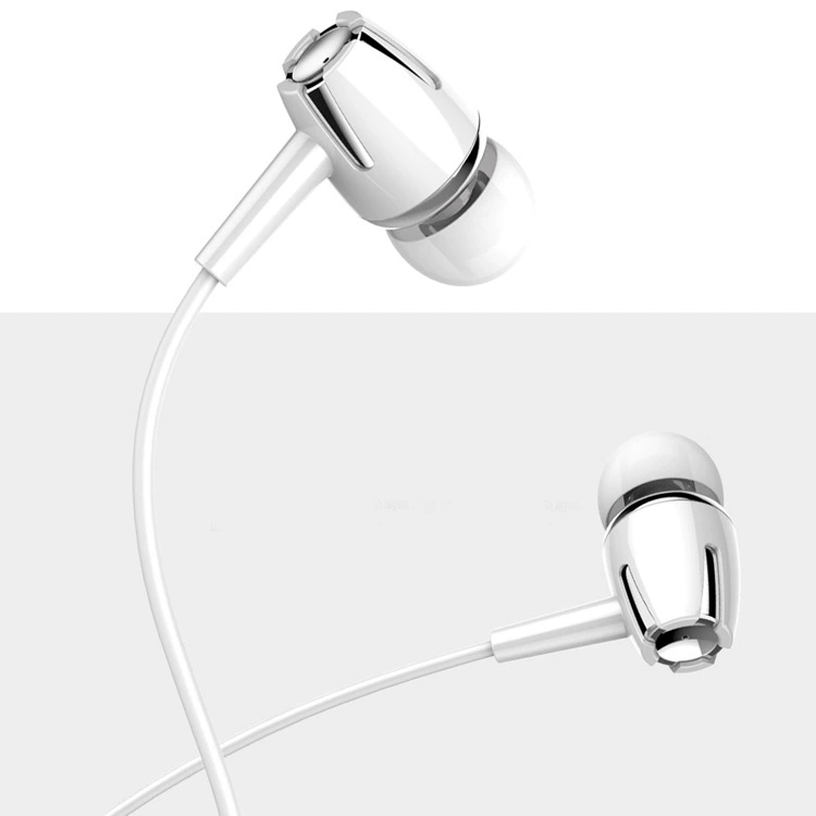 思享者 White headphones, S35, wire control, 3.5mm