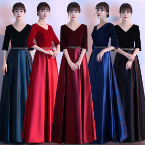 Evening Dresses cocktail party banquet dress vestido de banquete de cóctel Chorus dress women dress evening dress chorus performance dress