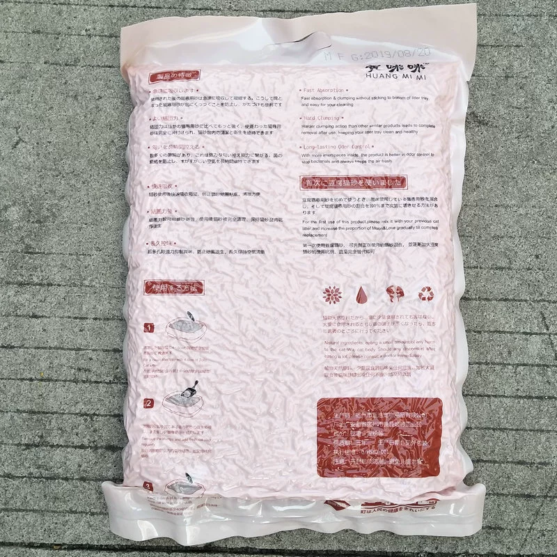 Wholesale tofu cat sand 6L deodorized dust -free group green tea original water peach cat daily supplies tofu sand 6 packs