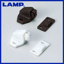 日本LAMP蓝普优质滚轮塑料碰珠柜门卡式橱柜门锁家具磁吸内置C882