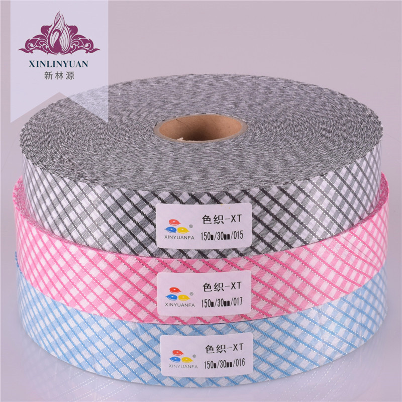 【新源发辅料】3cm宽色织格子滚边条 挡风被包边布  床垫包边条