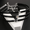 2020 new pattern live broadcast Neck strap Neck chains PU letter fashion Necklace A collar for a horse Punk Jewelry