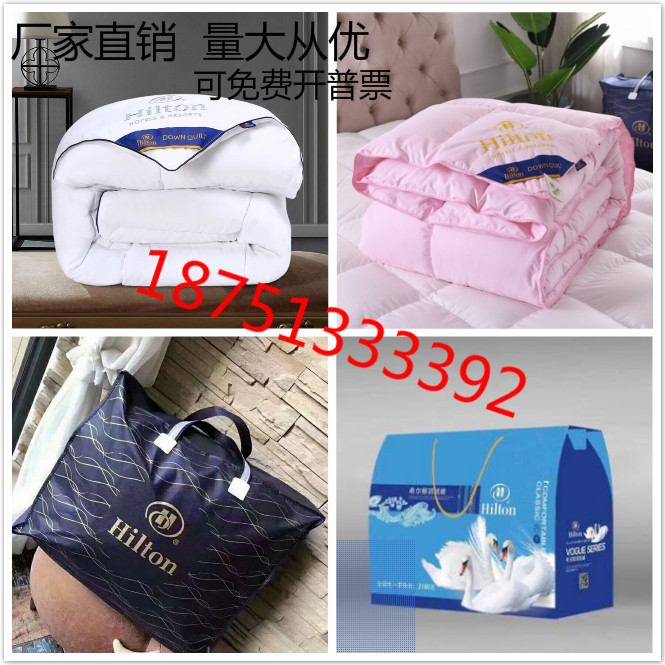 Manufactor Direct selling Hilton Down quilt Double Autumn and winter Feather silk quilt hotel student dormitory live broadcast Shang Dynasty hair