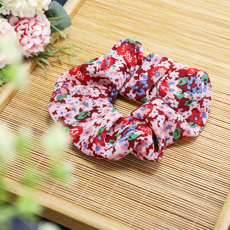 New Simple Printing Cute Cheap Scrunchies Wholesale display picture 5