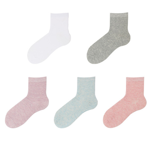 Gift box set of 5 pairs of socks, women's mid-calf socks, business socks, women's socks, cotton long socks, autumn and winter drop shipping