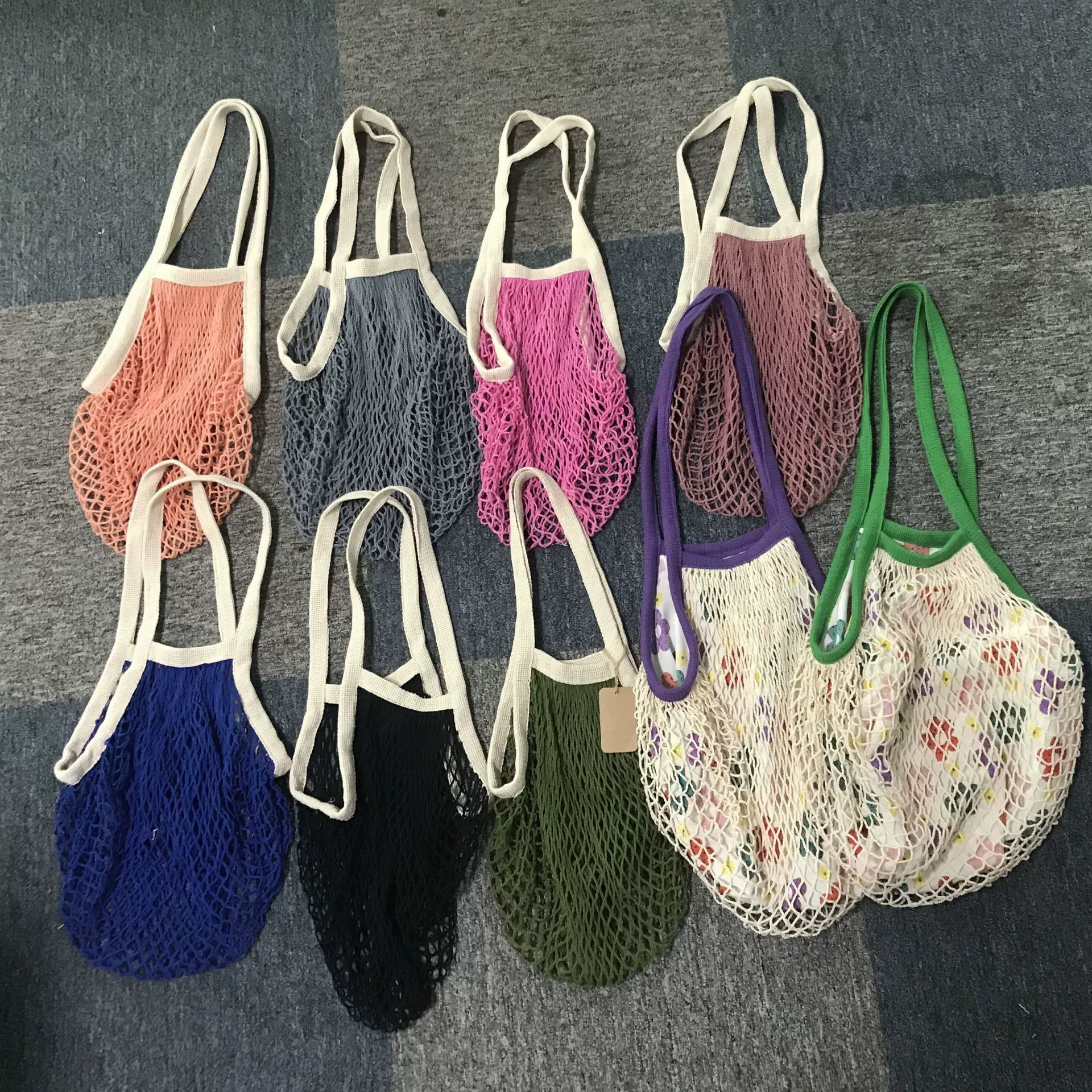 Handheld woven fruit storage bag, mesh bag, custom-made
