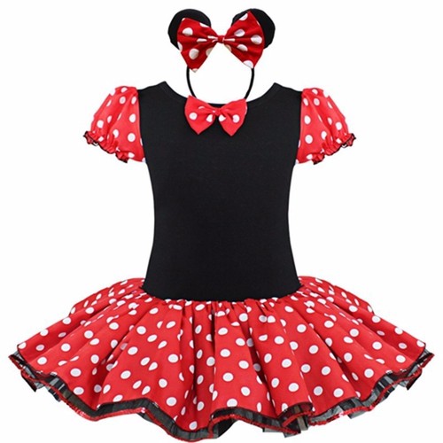 Cross-border exclusive supply of Minnie polka sequined tutu skirt for primary and middle school children, children's headband dance costume, ballet skirt