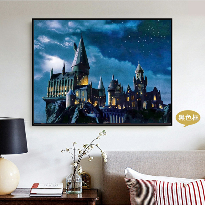 Decorative painting DIY digital oil painting modern minimalist living room landscape painting cross-border delivery Amazon AliExpress hot sale