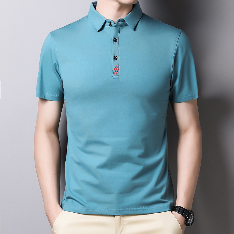 Polo homme en Coton peigné - Ref 3442847 Image 14