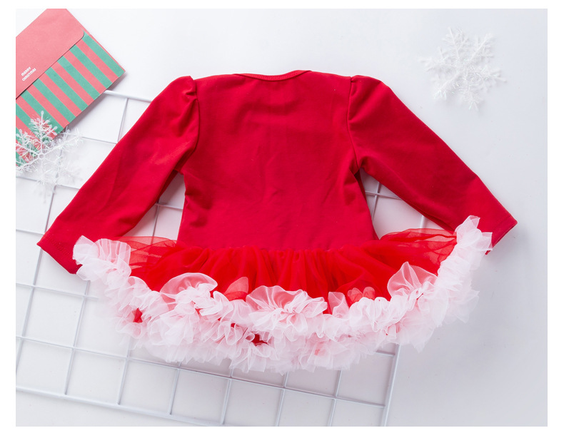 Christmas Fashion Cartoon Cotton Baby Rompers display picture 5