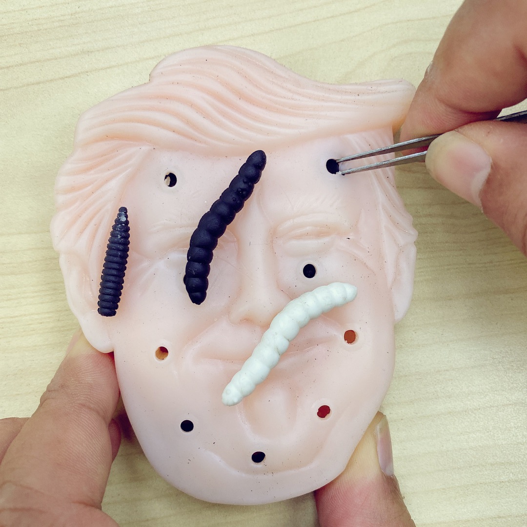 升級款整蠱搞怪減壓玩具發(fā)泄玩具拔蟲子惡心整人拔寄生蟲玩具批發(fā)