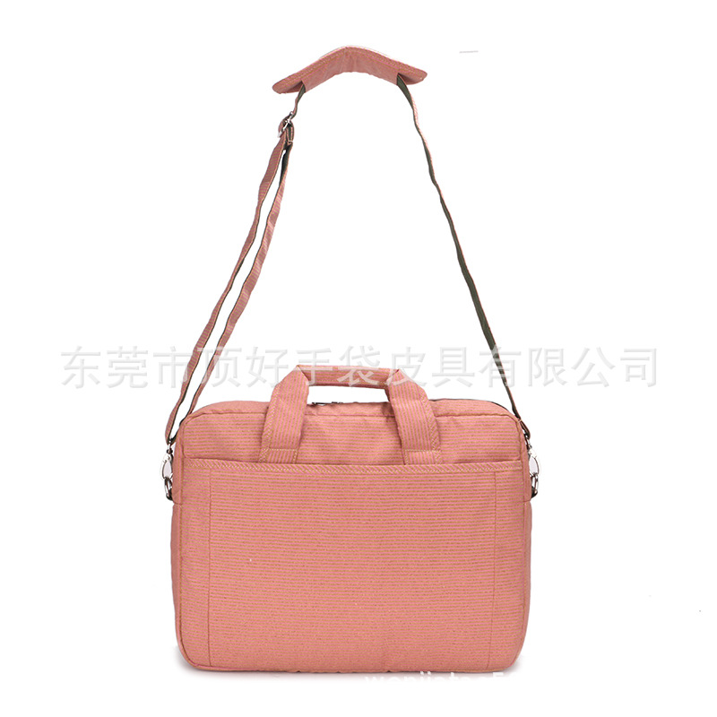 European and American Style New Printed Cork Shoulder ComPUter Bag, Wear-resistant and Environmentally Friendly Cork Pu ComPUter Bag, Customizable LOGO