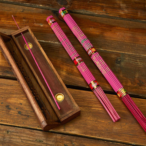 Indoor light smoke 33cm 185 gilded bamboo sticks for Buddhist incense for worshiping Buddha incense in temples and ancestral halls