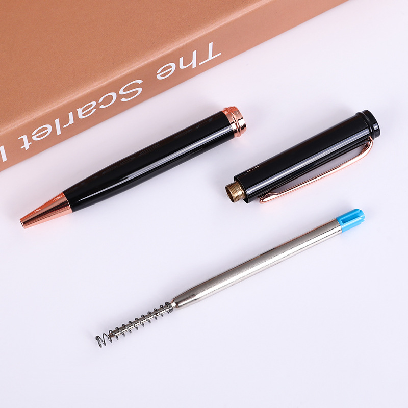 Suministro directo de fábrica Bolígrafo De Metal bolígrafo de negocios pluma de aceite Oficina publicidad bolígrafo pluma de metal pluma firma personalización
