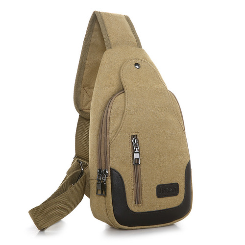 Bags New Men's Chest Bag Canvas Bag Crossbody Bag Men's Bag Shoulder Bag Chest Small Backpack Casual Waist Bag
