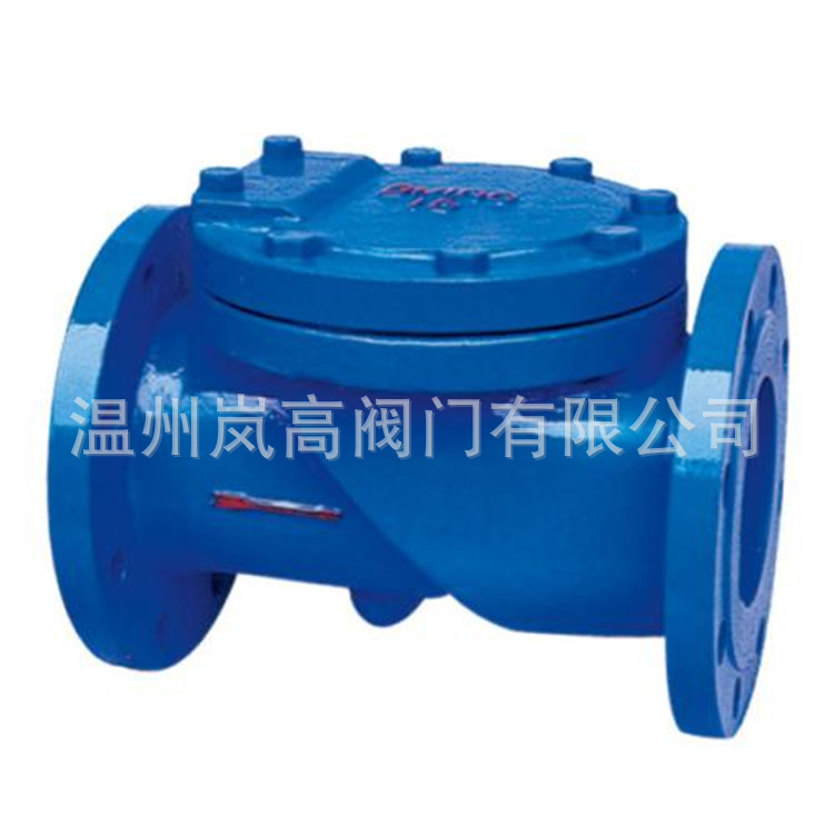 厂家定制 球墨铸铁 HC44X-16Q 橡胶瓣止回阀 法兰连接 DN65